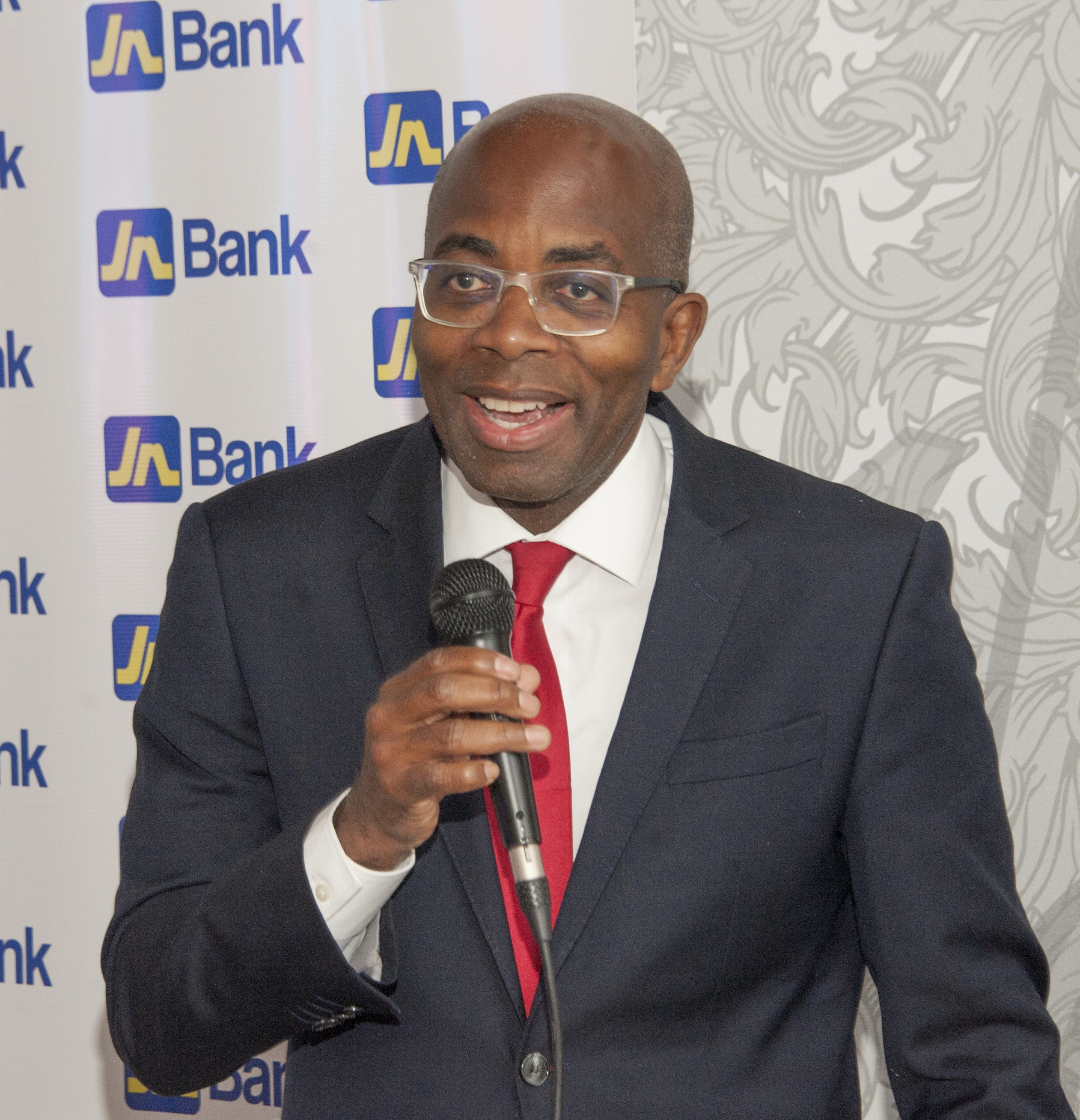 Curtis Martin, interim managing director, JN Bank speaking during a conversation with Jamaican professionals and business owners in Florida recently.