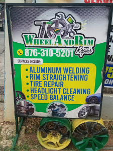 Wheel and Rim Repair business signage